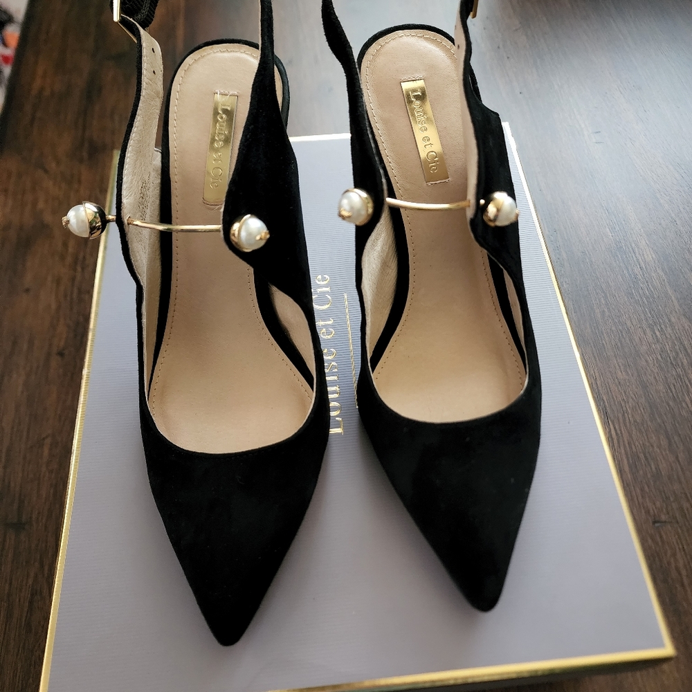 Louise et Cie Black Suede heels